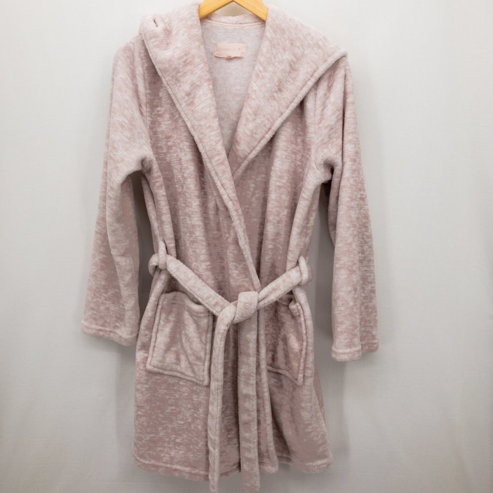 Danskin Pink Marled Lazy Days Bathrobe Womens Size S/M